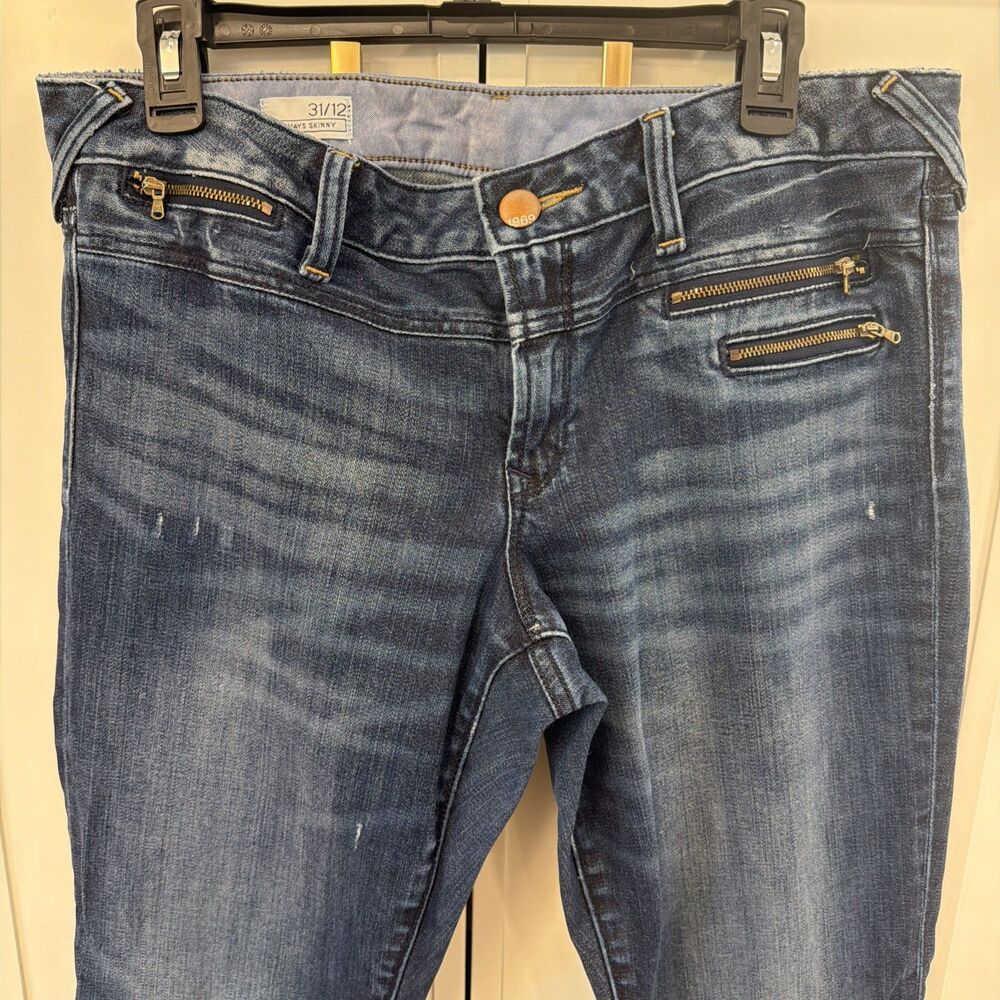 Gap 1969 Women’s Always Skinny Jeans Size 12 31 Blue Denim Slim Fit Stretch
